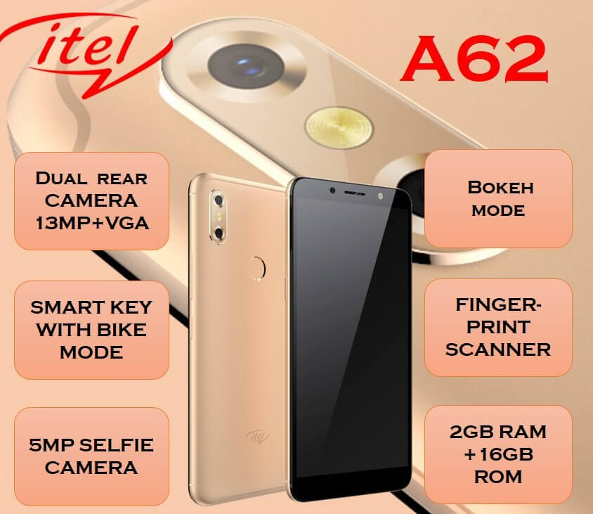 itel forays into dual rear camera space with Launch of itel A62