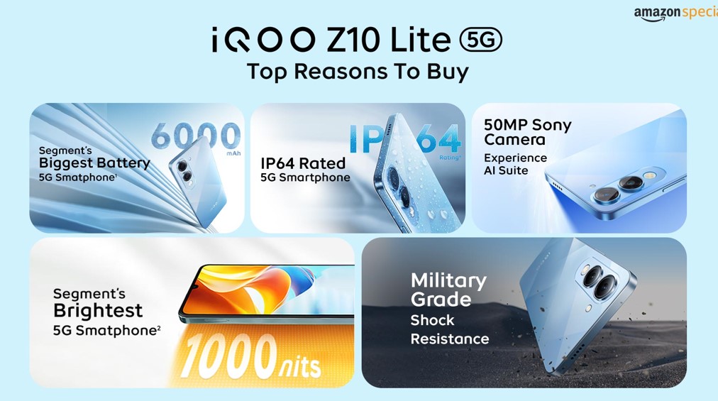 iQOO Z10 Lite 5G — Power-Packed 5G Entertainment Smartphone